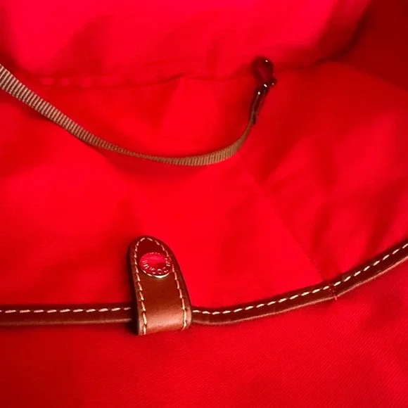 Dooney & Bourke Tan and Brown Double Zip Zip Dome Satchel - NWOT - Picture 8 of 12